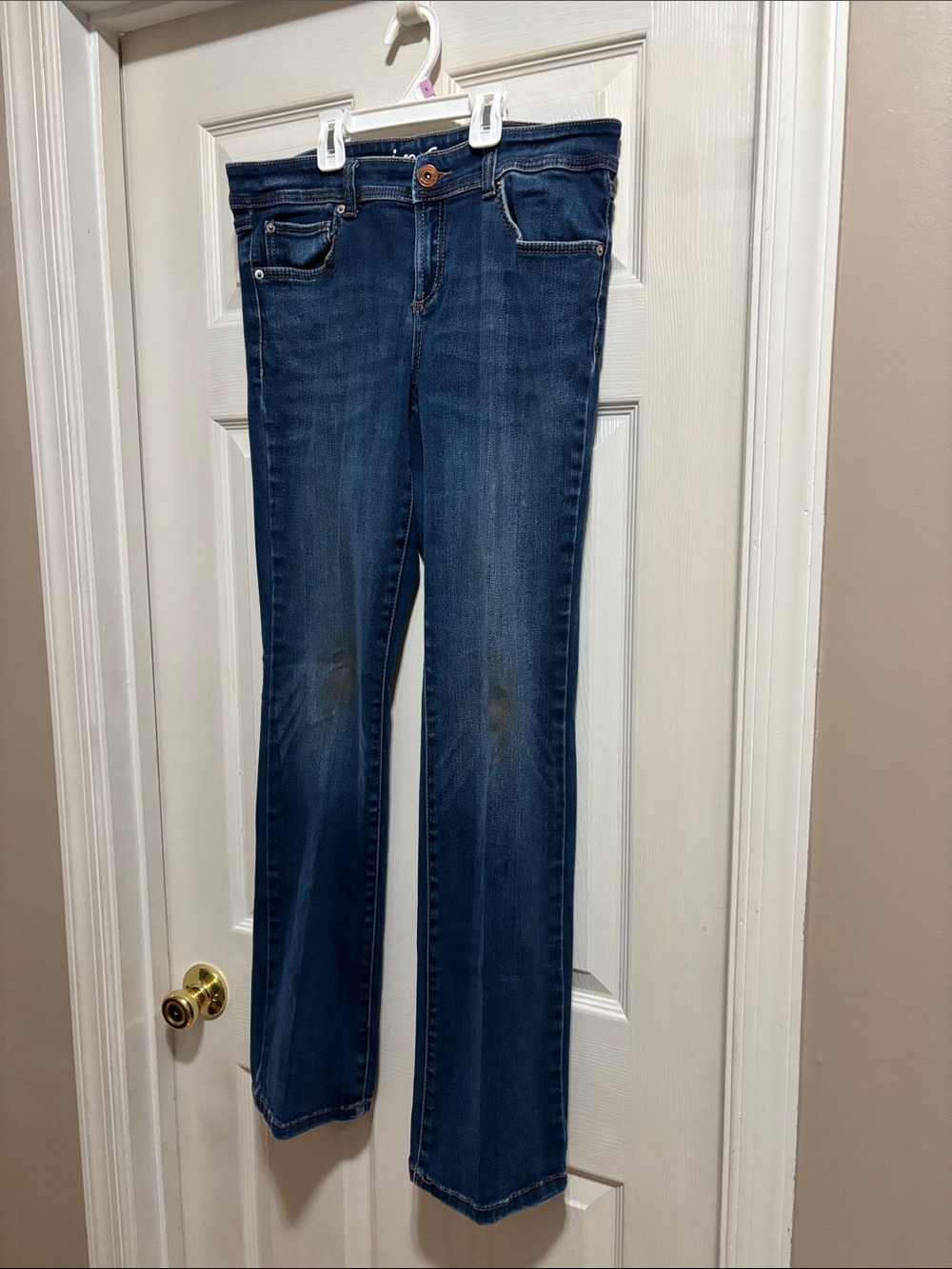 Classic Women's Dark Blue Bootcut Jeans